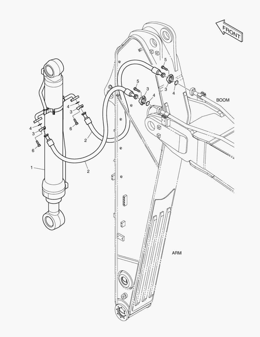 ГИДРОСИСТЕМА РУКОЯТИ - РУКОЯТЬ 3.35 м