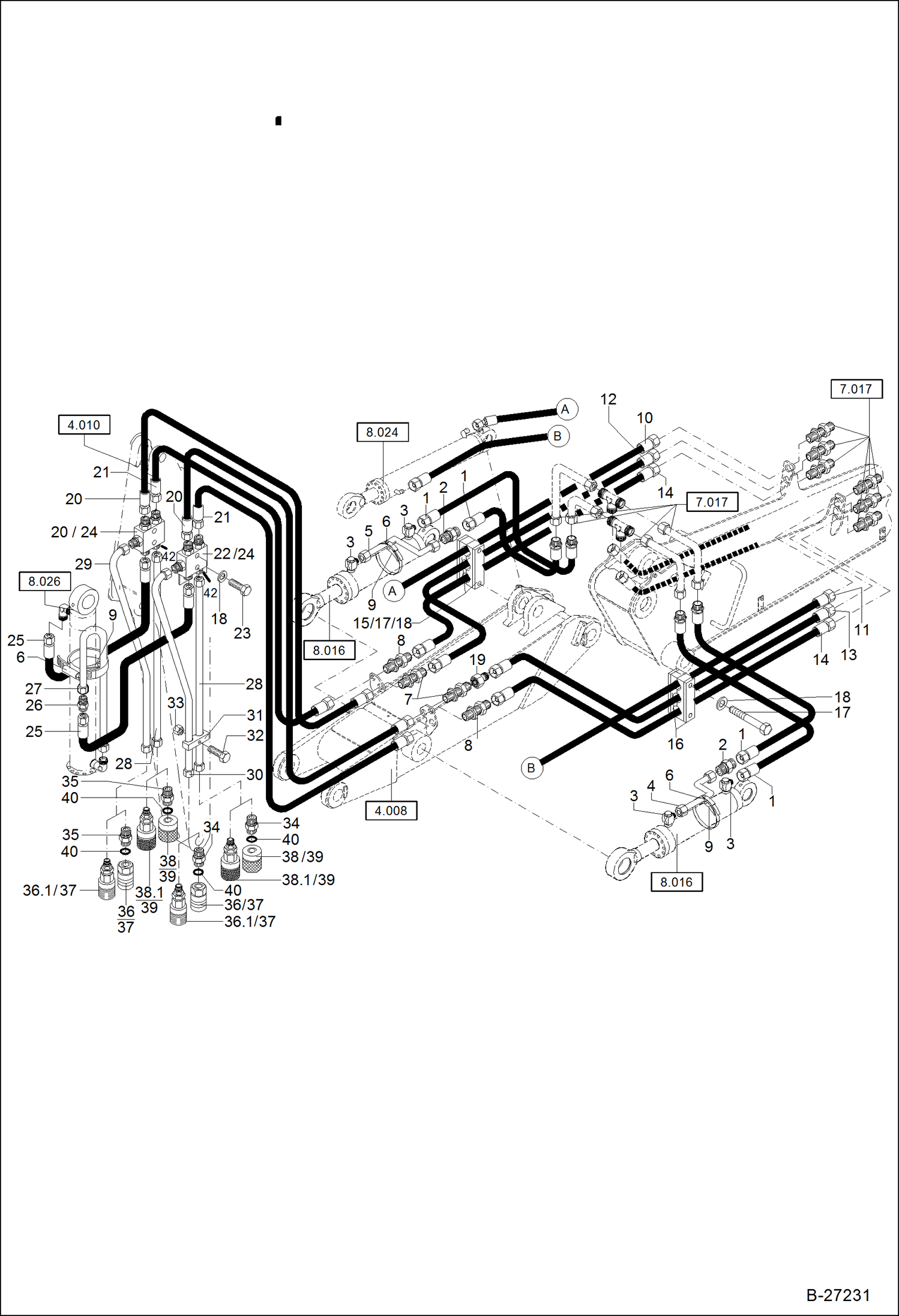ГИДРОУСТАНОВКА 2 ЧАСТЬ СТРЕЛЫ С КРУГОВОЙ СХЕМОЙ