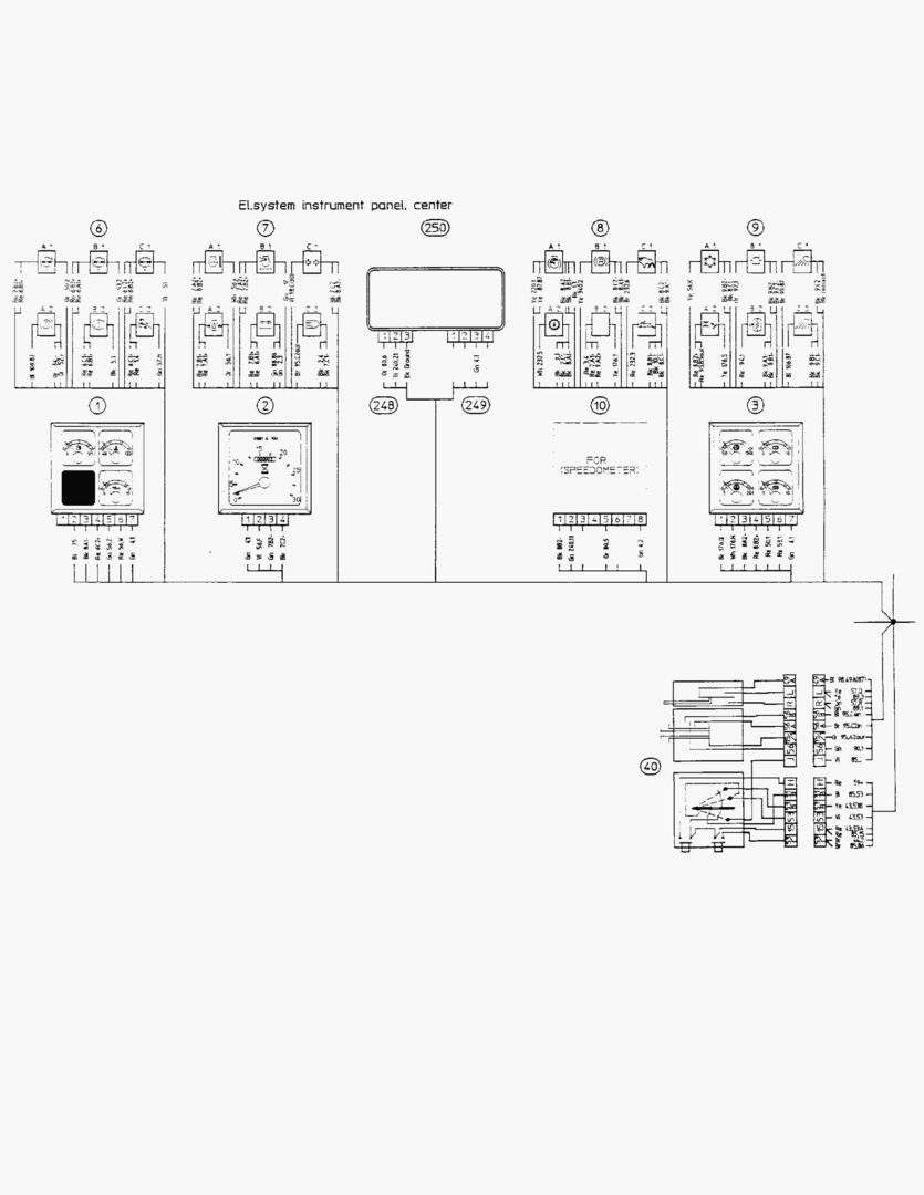 G062-1 ELECTRICAL SYSTEM; INSTRUMENT PANEL MIDDLE