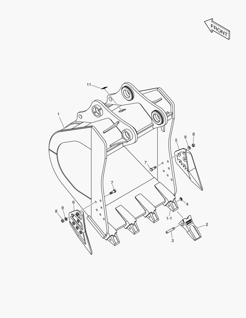 6800 BUCKET ASS`Y - 1.80mВі