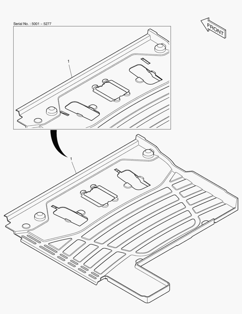 КОВРИК НА ПОЛУ КУЗОВА - PERO+STT