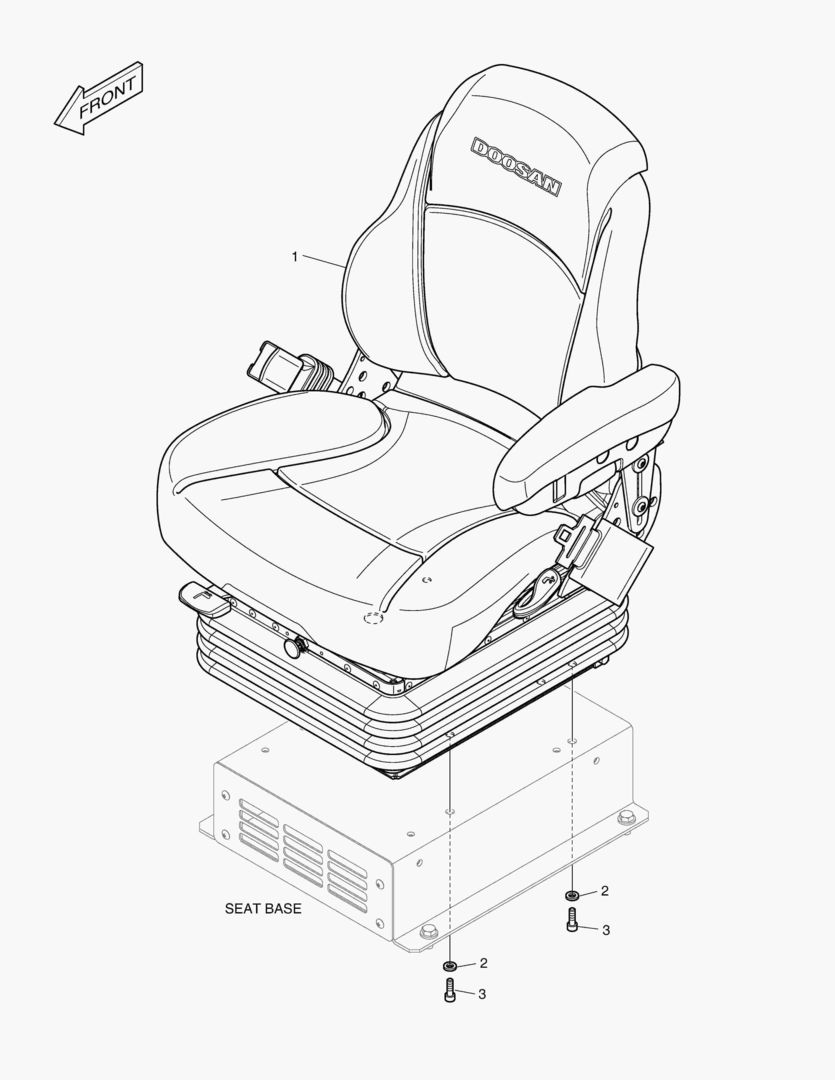 5340 SEAT ASS`Y - AIR SUSPENSION