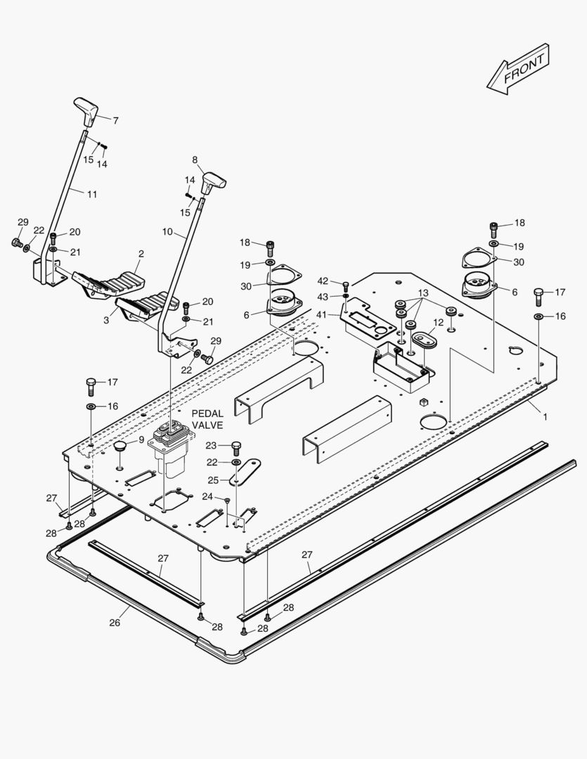 7260 FLOOR PLATE - ROPS [5001~6251]