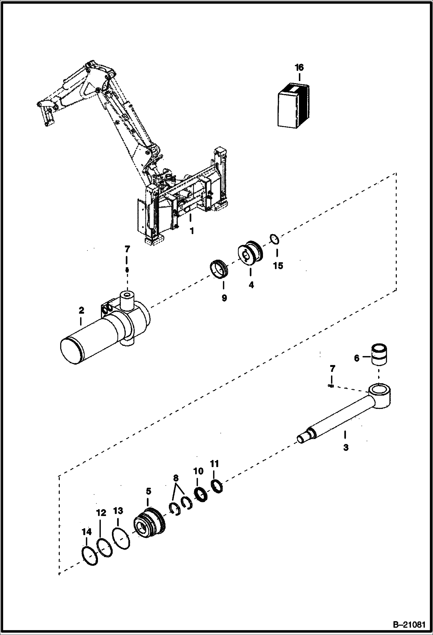 ЦИЛИНДР ПОВОРОТА НИЖНИЙ