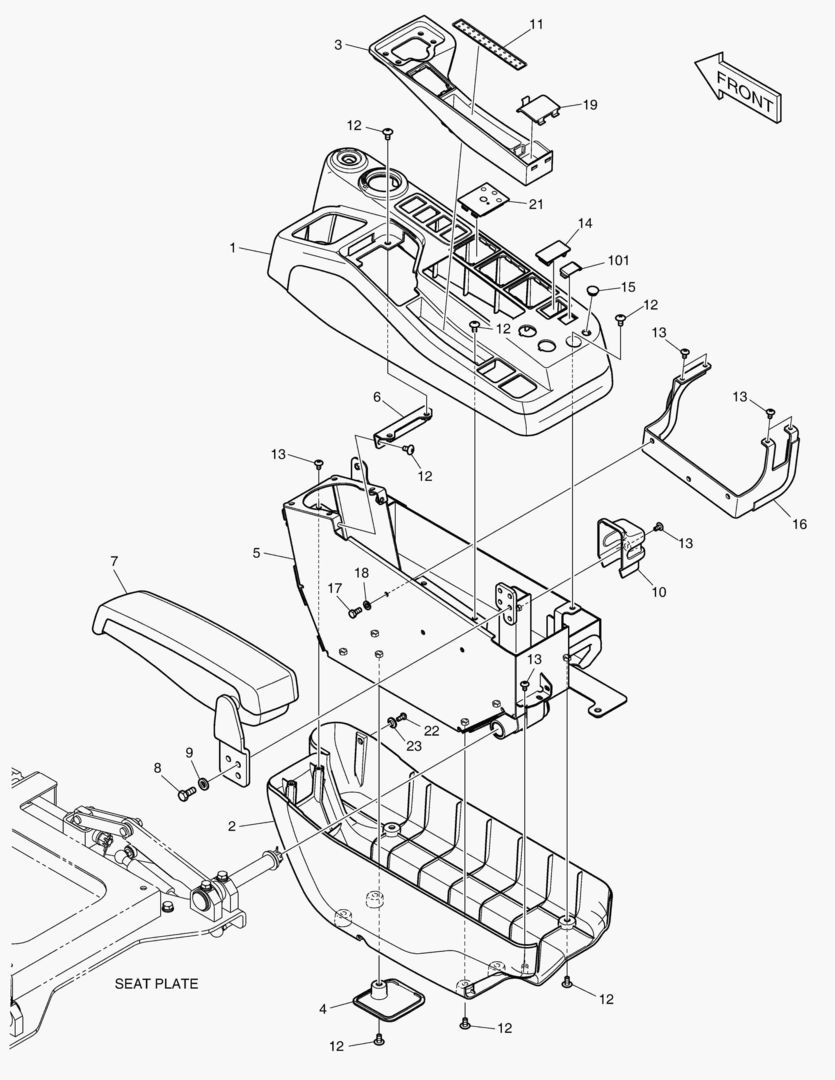 ПУЛЬТ УПРАВЛЕНИЯ - ПРАВОСТОРОННИЙ