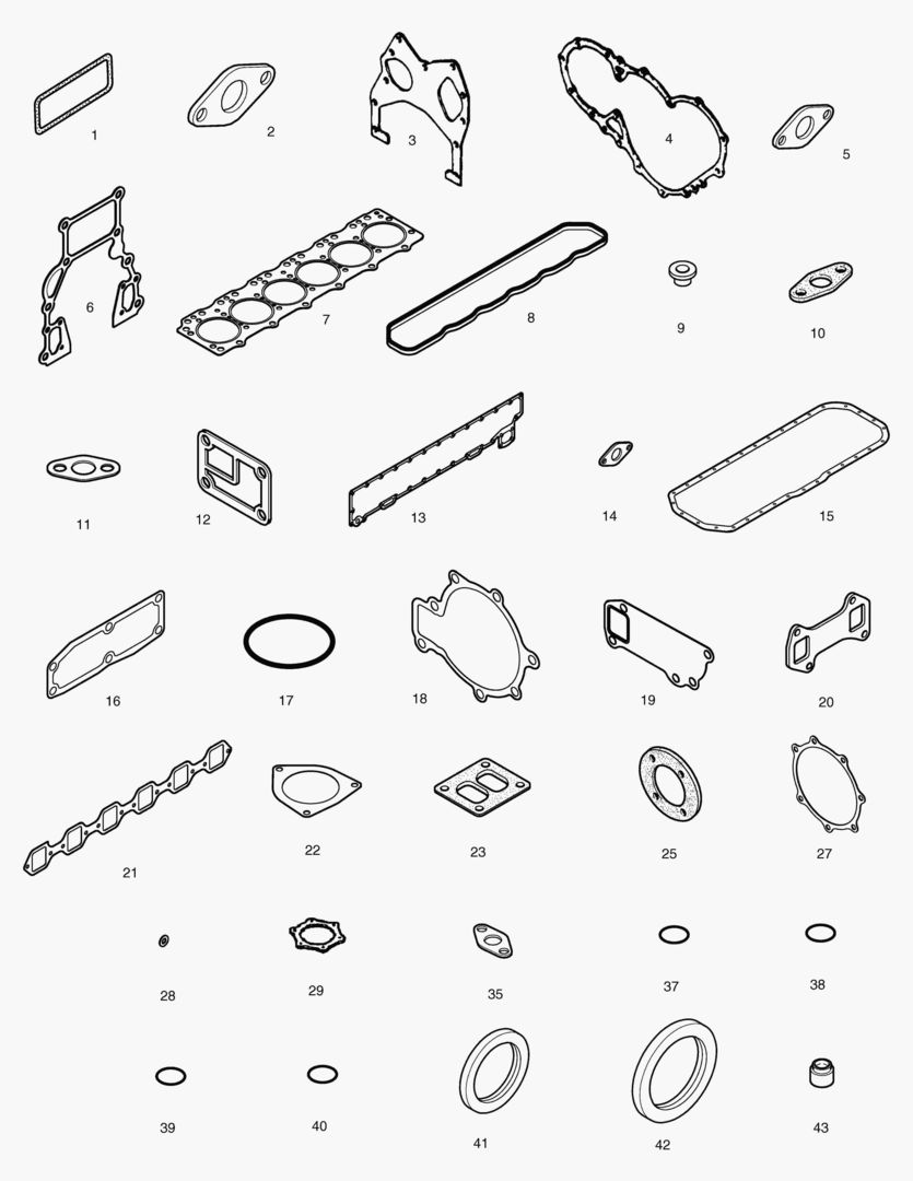 КОМПЛЕКТ ПРОКЛАДОК ДЛЯ КАПИТАЛЬНОГО РЕМОНТА