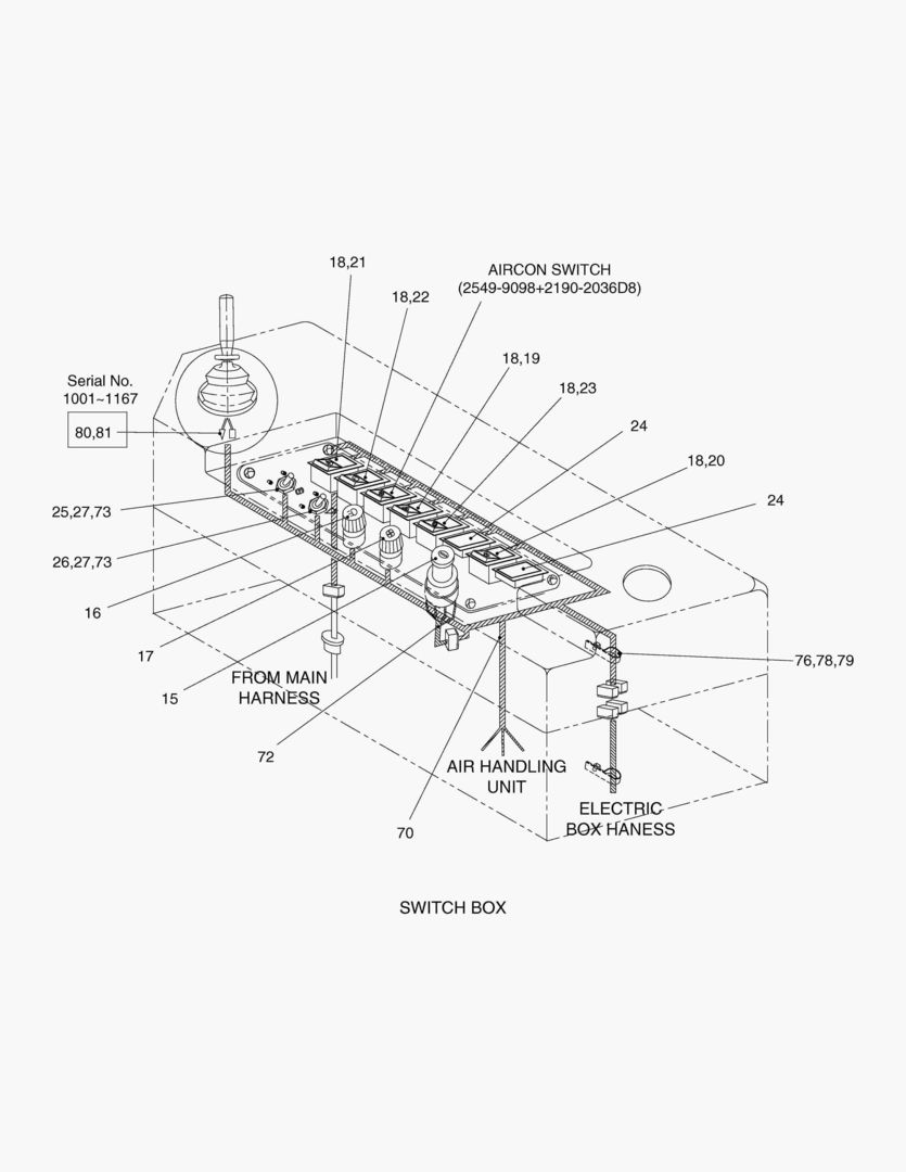 ЭЛЕКТРИЧЕСКИЕ ЗАПЧАСТИ(2)-КОРОБКА ПЕРЕКЛЮЧАТЕЛЕЙ