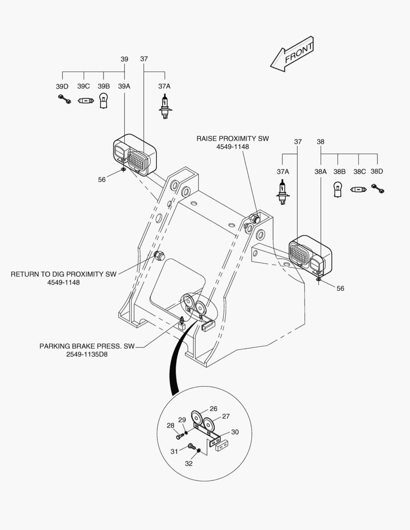 ЭЛЕКТРИЧЕСКИЕ ЗАПЧАСТИ(7)-ФРОНТАЛЬНЫЕ ЧАСТИ