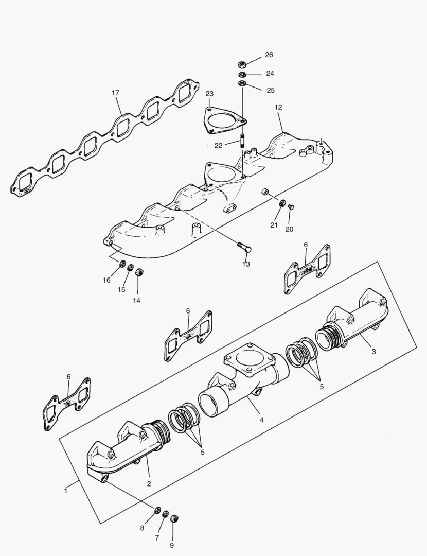 013 INTAKE & EXHAUST MANIFOLD