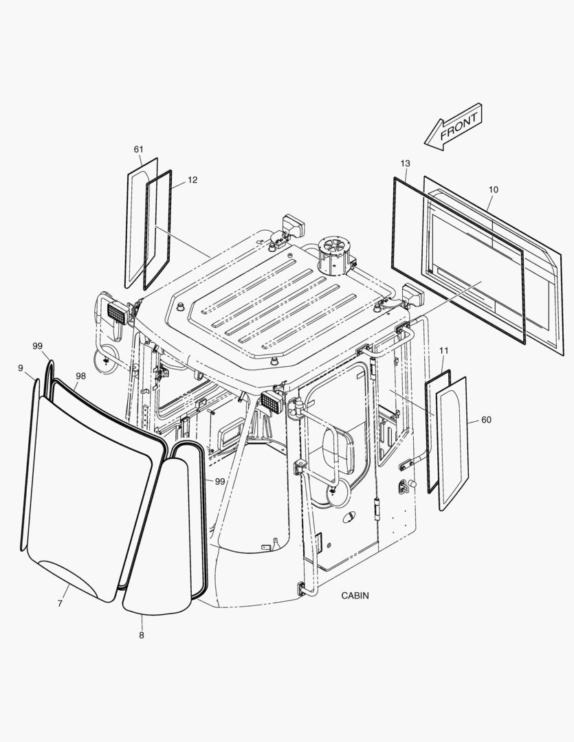 КАБИНА(5) - СТЕКЛО