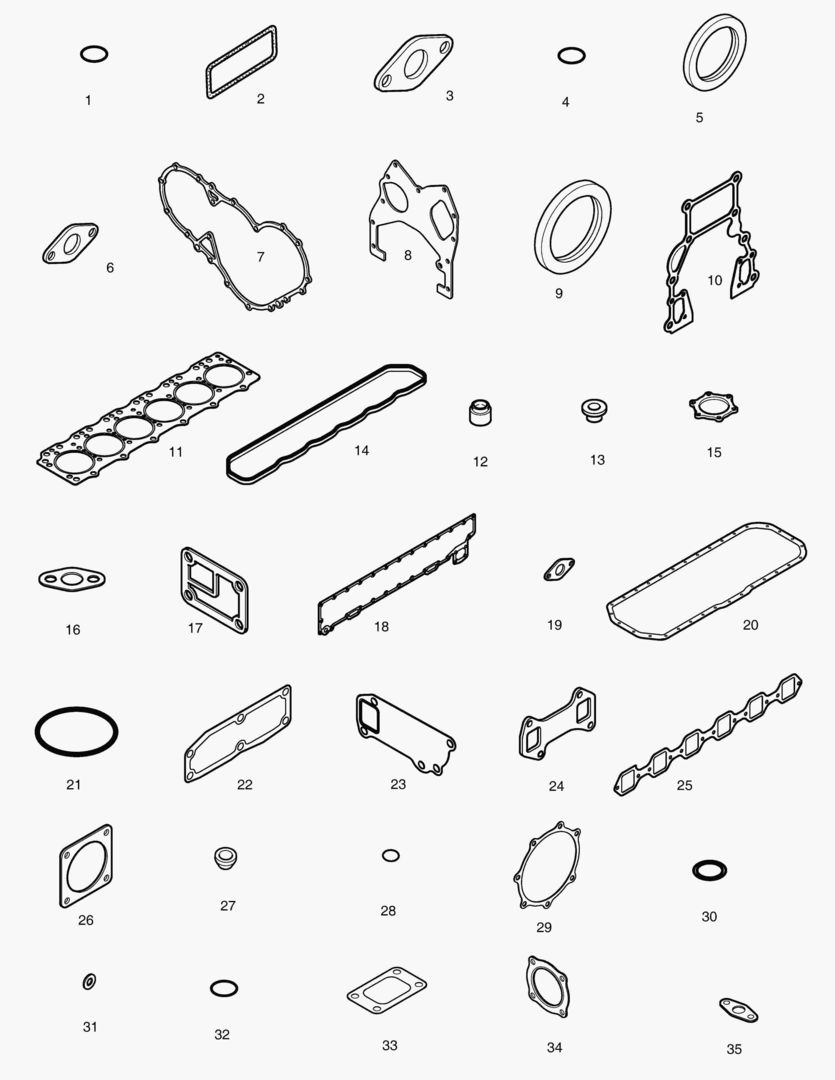 КОМПЛЕКТ ПРОКЛАДОК ДЛЯ КАПИТАЛЬНОГО РЕМОНТА-ВСЕ