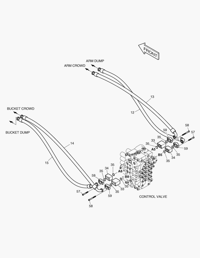 1290 MAIN PIPING(3) - ARM & BUCKET