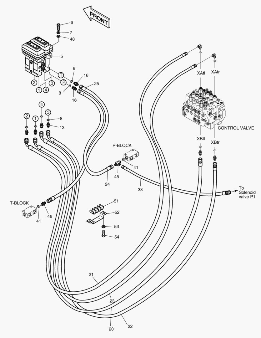 ТРУБОПРОВОД СЕРВОУПРАВЛЕНИЯ-НАПОЛЬНАЯ ПЛИТА SUB.(2)