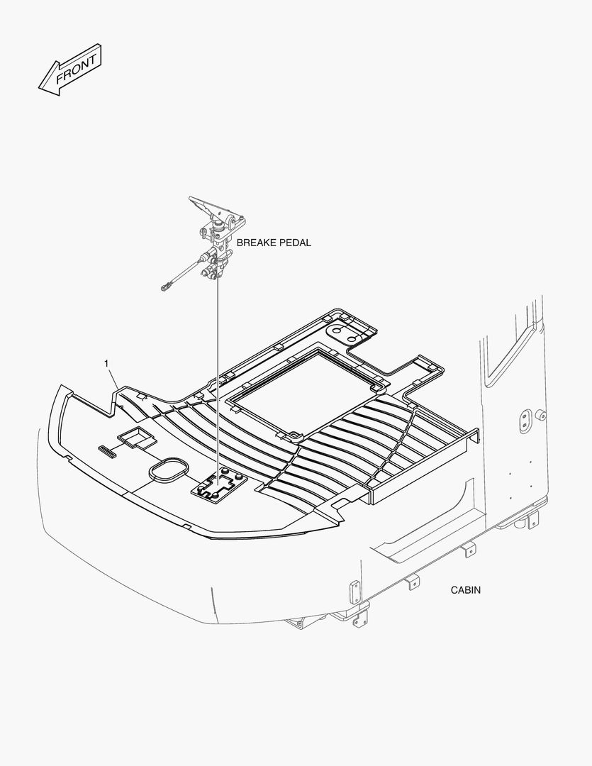 O AUXILIARY BRAKE PEDAL [10406~]