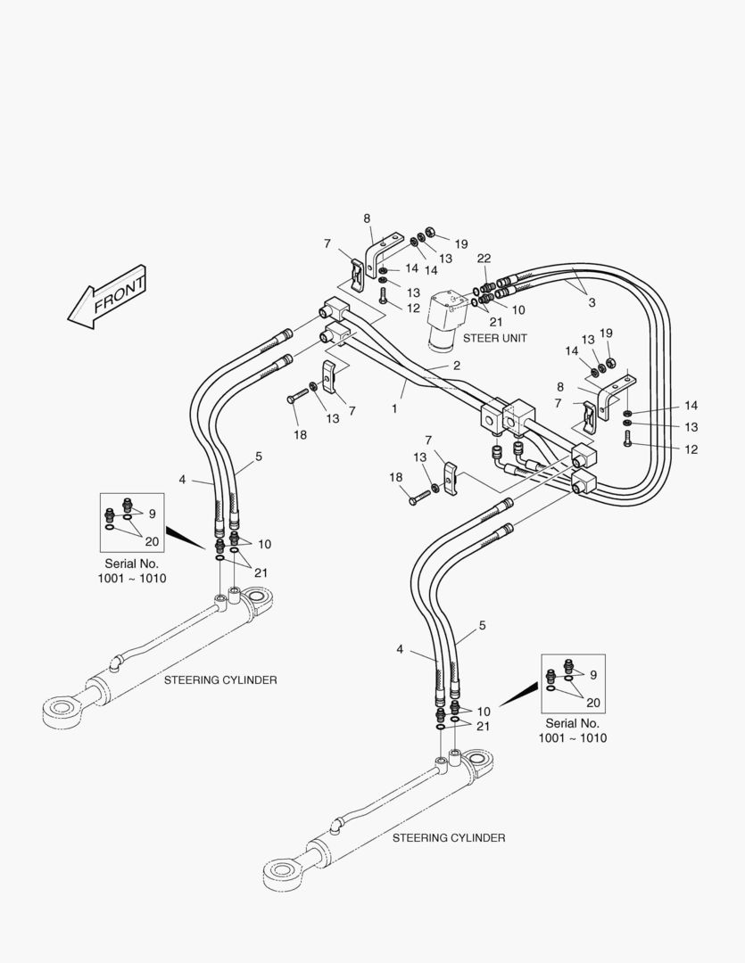 ПАТРУБКИ РУЛЕВОГО УПРАВЛЕНИЯ