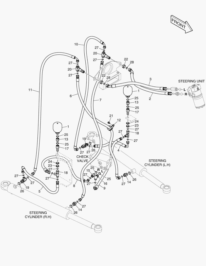 ПАТРУБКИ РУЛЕВОГО УПРАВЛЕНИЯ