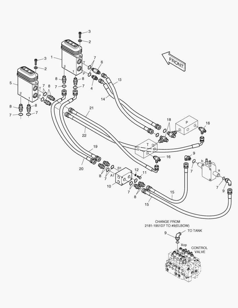 6740 PILOT PIPING-ROTATING & TILTING ARTI.BOOM