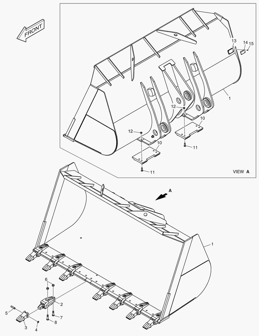 5470 BUCKET - 5.4гЋҐ TOOTH 3404mm(WC)