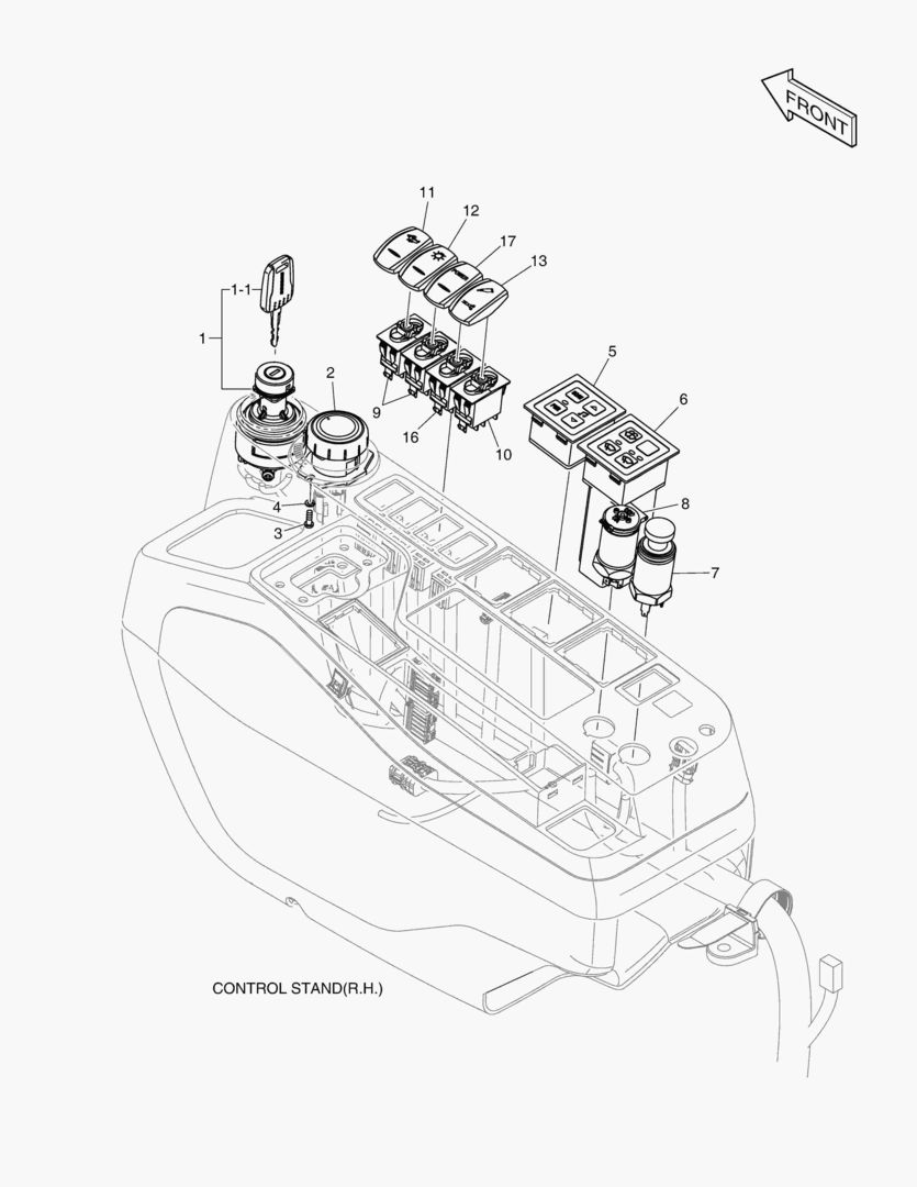 ЭЛЕКТРИЧЕСКИЕ ЗАПЧАСТИ - ПУЛЬТ УПРАВЛЕНИЯ(СИСТЕМА ЗАЩИТЫ ПРИ ОПРОКИДЫВАНИИ)