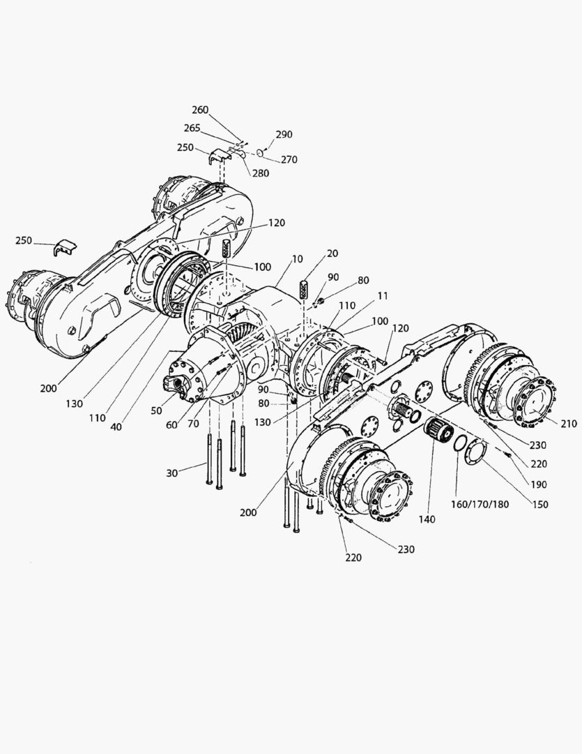 Спецтехника G090-2 REAR AXLE AS