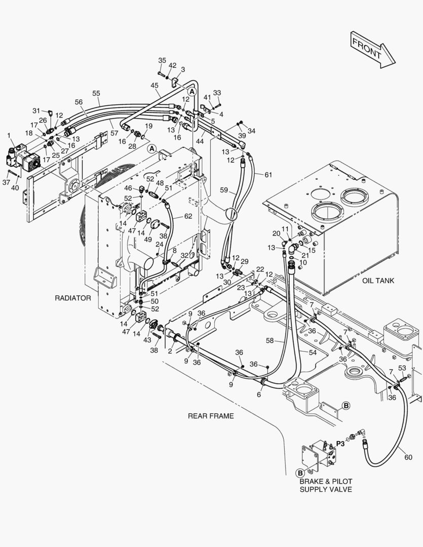 ТУБОПРОВОД МАСЛЯНОГО РАДИАТОРА (2)
