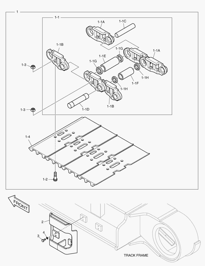 БАШМАК ГУСЕНИЦЫ В СБОРЕ - 800G