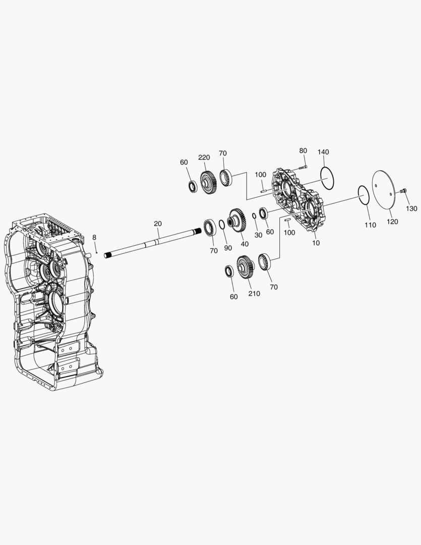 Схема G070-64 POWER TAKE - OFF