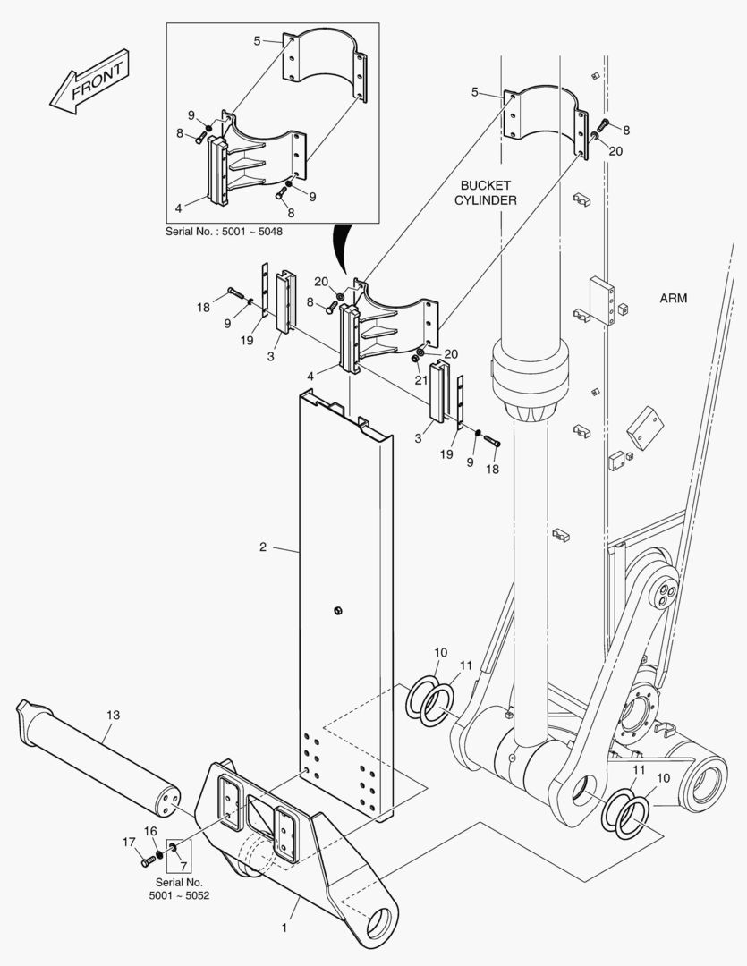 КРЫШКА ЦИЛИНДРА КОВША