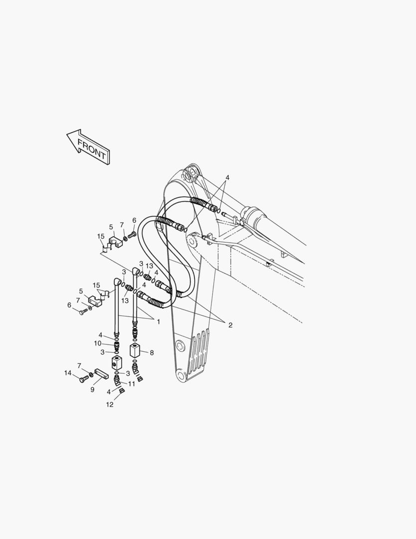 Спецтехника 6480 ARM PIPING-ARM 2.4m(ONE & TWO WAY)