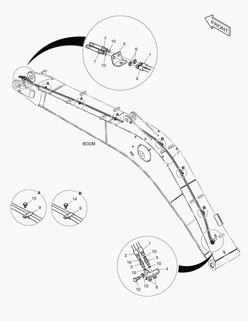 6250 BOOM PIPING - QUICK CLAMP
