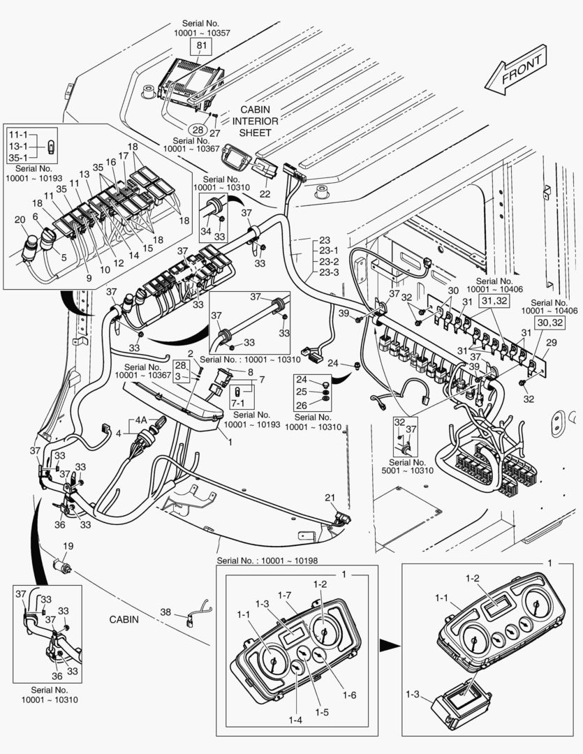 ЭЛЕКТРИЧЕСКИЕ ЗАПЧАСТИ - КАБИНА