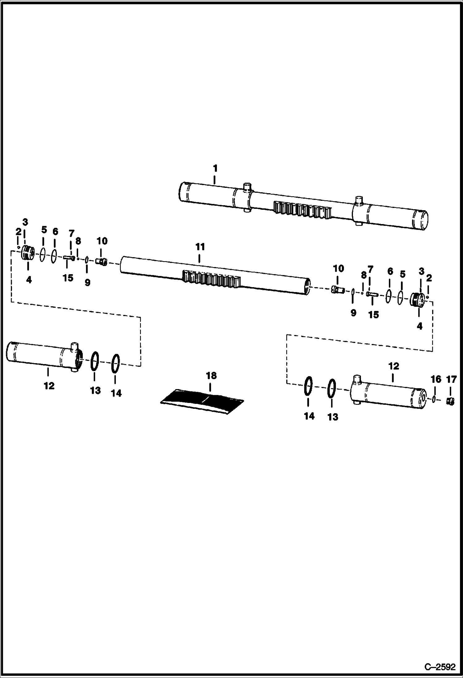 ЭКСКАВАТОР-ПОГРУЗЧИК (ЦИЛИНДР ПОВОРОТА) (909)