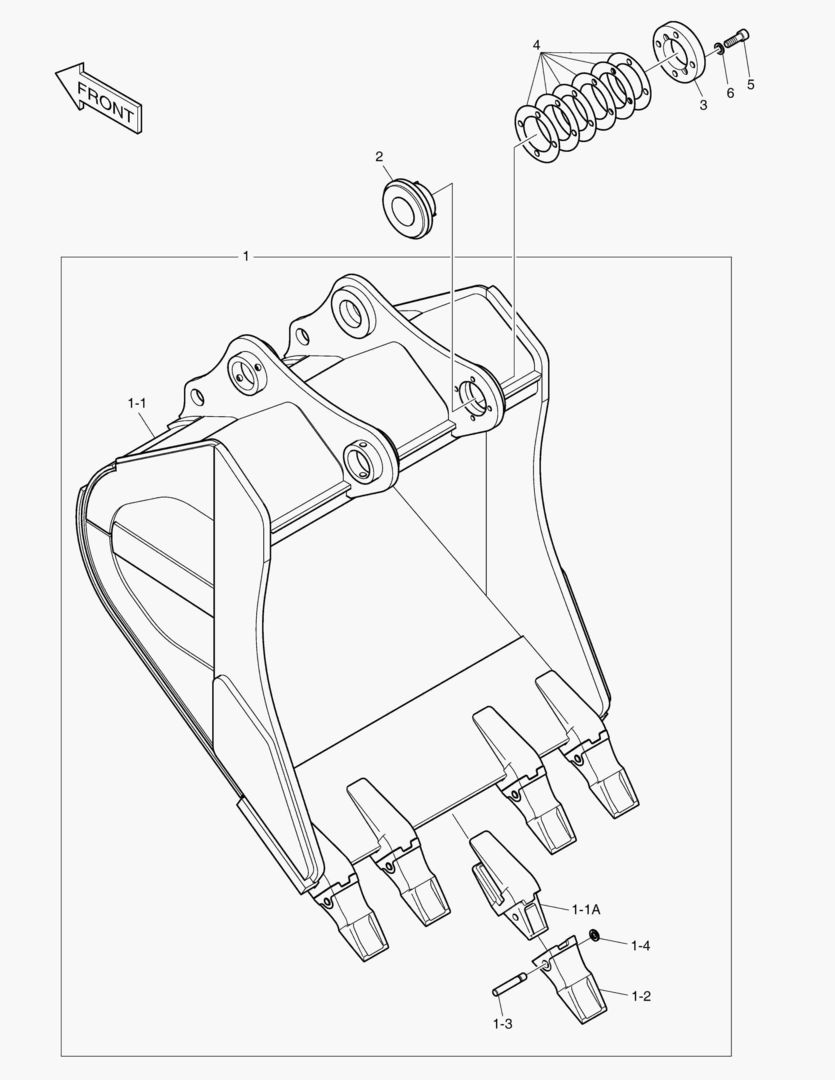 6850 ROCK BUCKET - 1.37mВі(HEAVY DUTY)