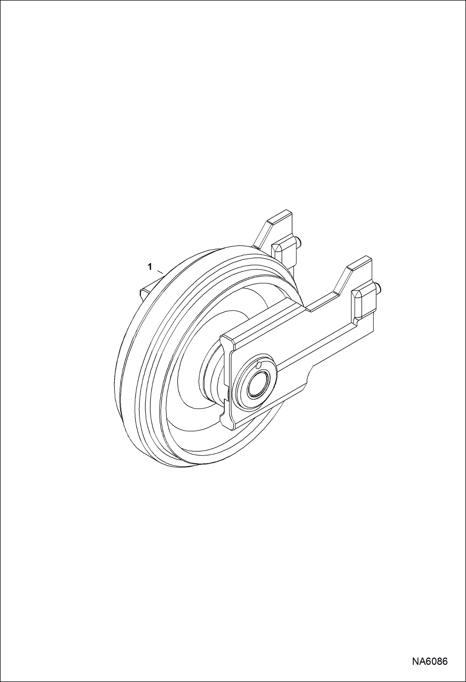 Схема ПЕРЕДНЕЕ НАТЯЖНОЕ КОЛЕСО