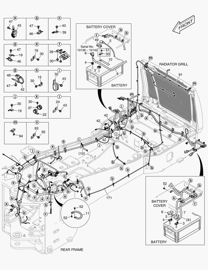 Схема ЭЛЕКТРИЧЕСКИЕ ЗАПЧАСТИ - ПРОВОДКА