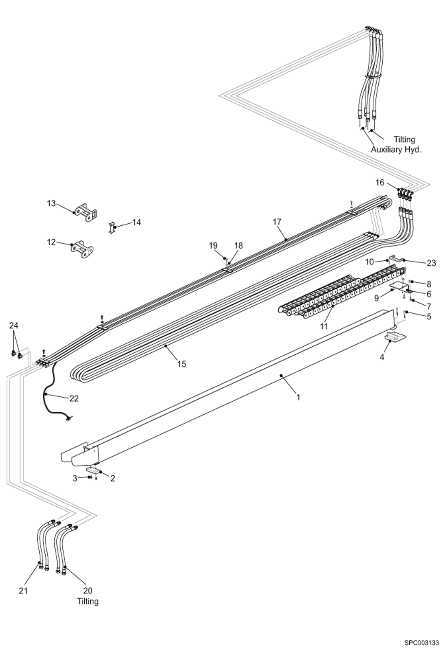 ГИДРАВЛИЧЕСКОЕ ПИТАНИЕ СТРЕЛЫ
