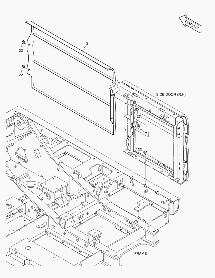БОКОВАЯ ДВЕРЬ - ПРАВОСТОРОННИЙ