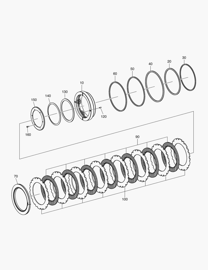 Схема ТОРМОЗ - ПЕРЕДНЯЯ ОСЬ