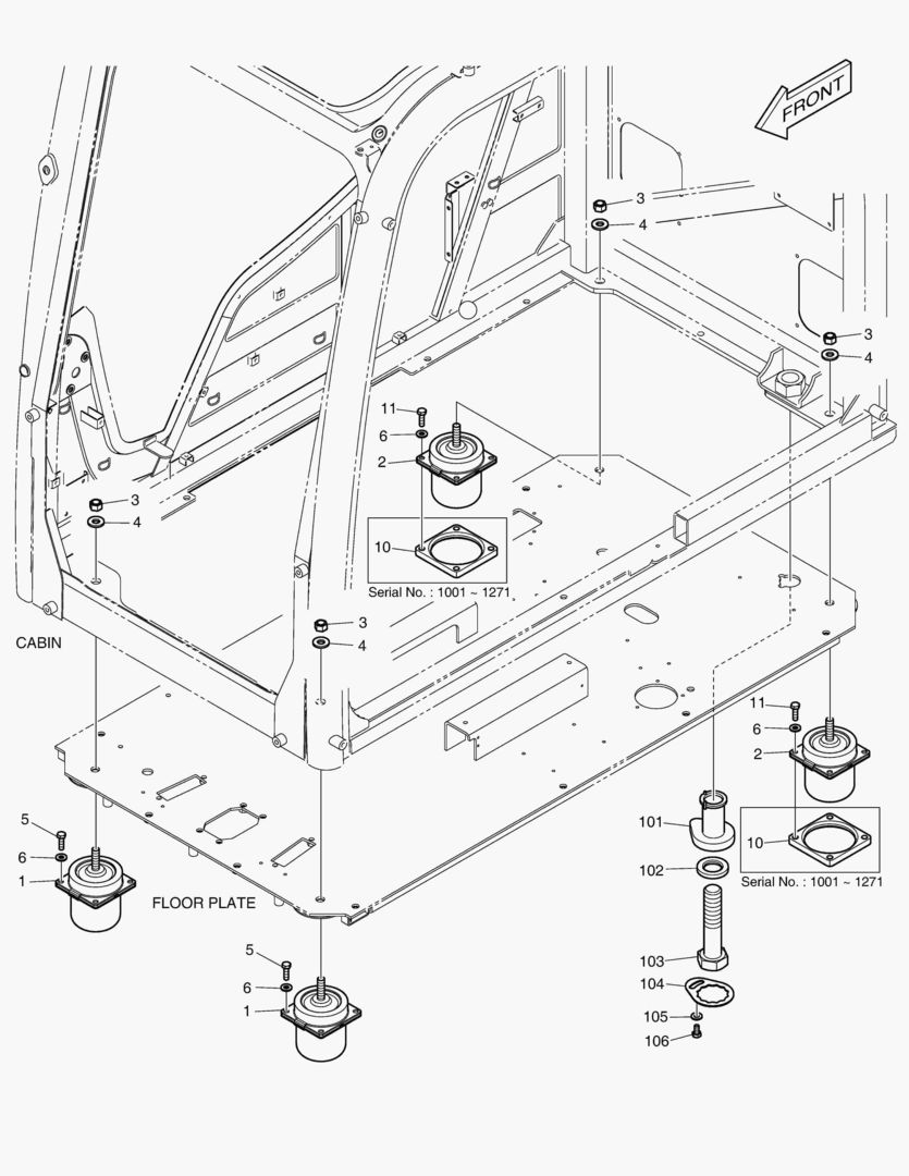 УСТАНОВКА КАБИНЫ