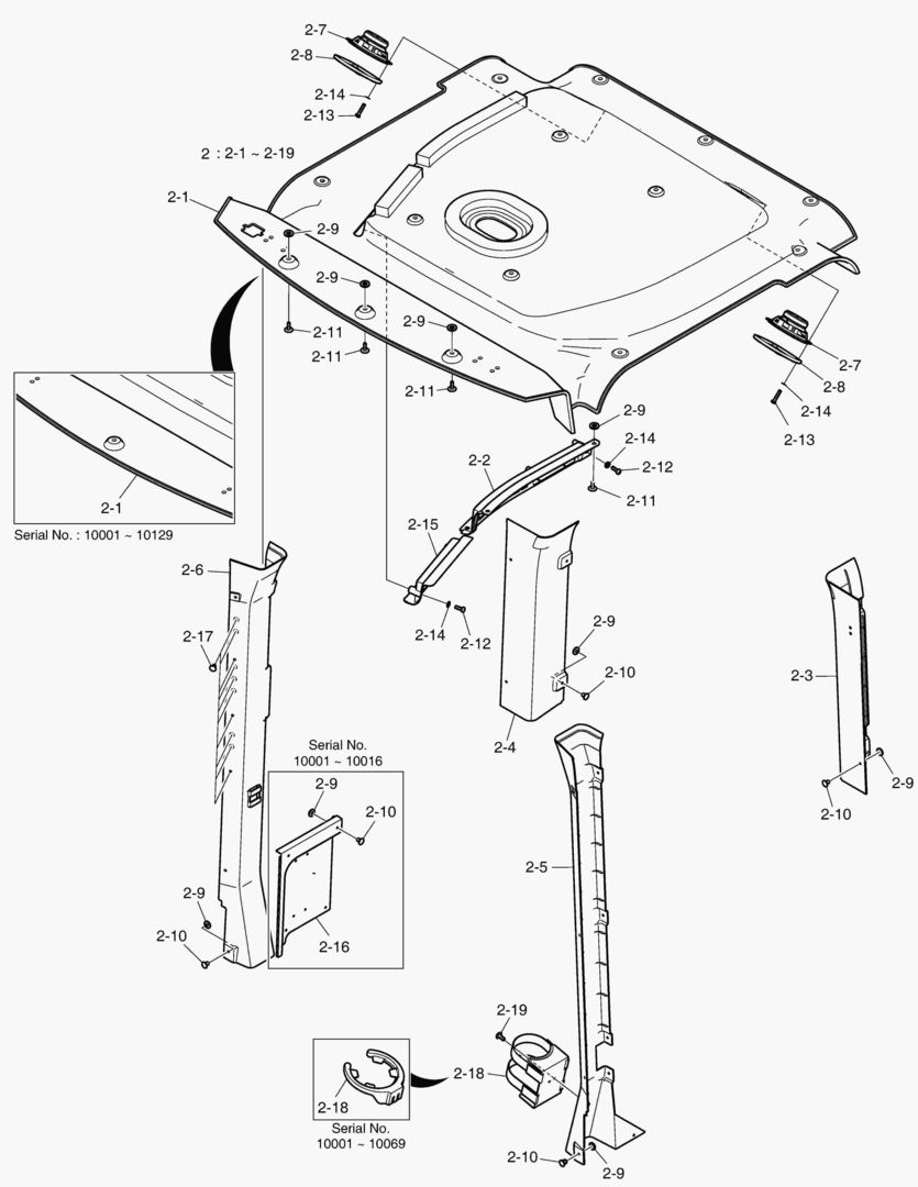 КАБИНА(2) - ВНУТРЕННИЕ ЛИСТЫ