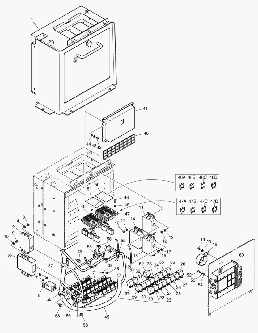 5410 ELECTRIC BOX - FNR LEVER (GERMAN) [5001~5760]