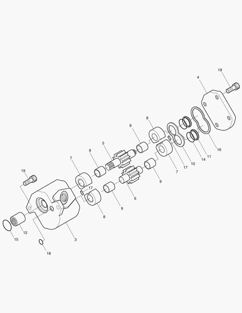 ОСНОВНОЙ НАСОС-ШЕСТЕРЕННЫЙ НАСОС