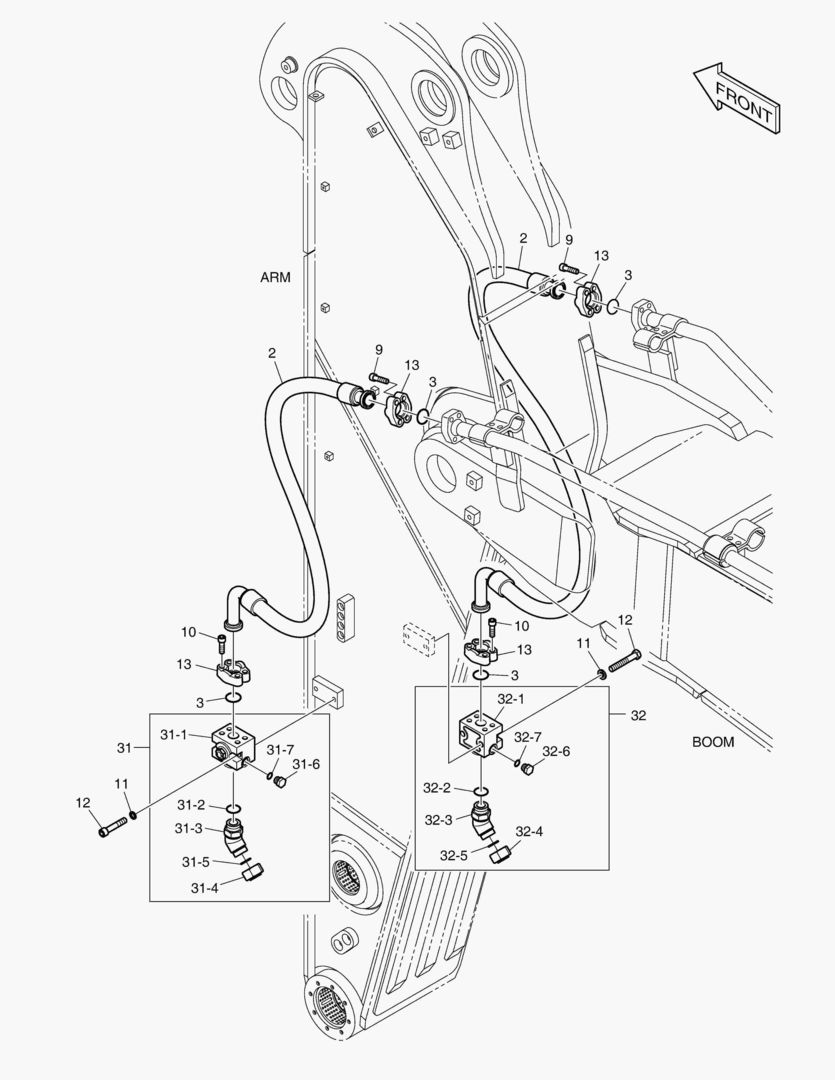 6740 ARM PIPING - ONE & TWO WAY(ARM 2.4m)