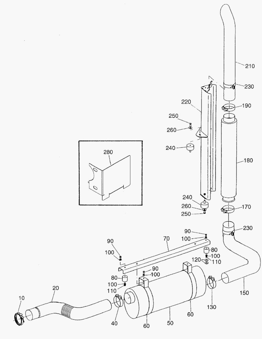 G050-2 EXHAUST SYSTEM