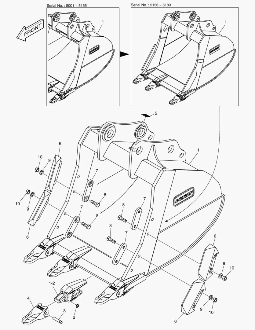 6730 BUCKET ASSВґY - 0.91mВі - S CLASS