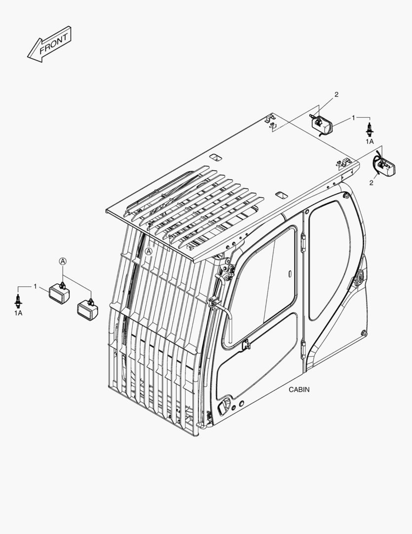 РАБОЧАЯ ФАРА(4-ЛАМПЫ)