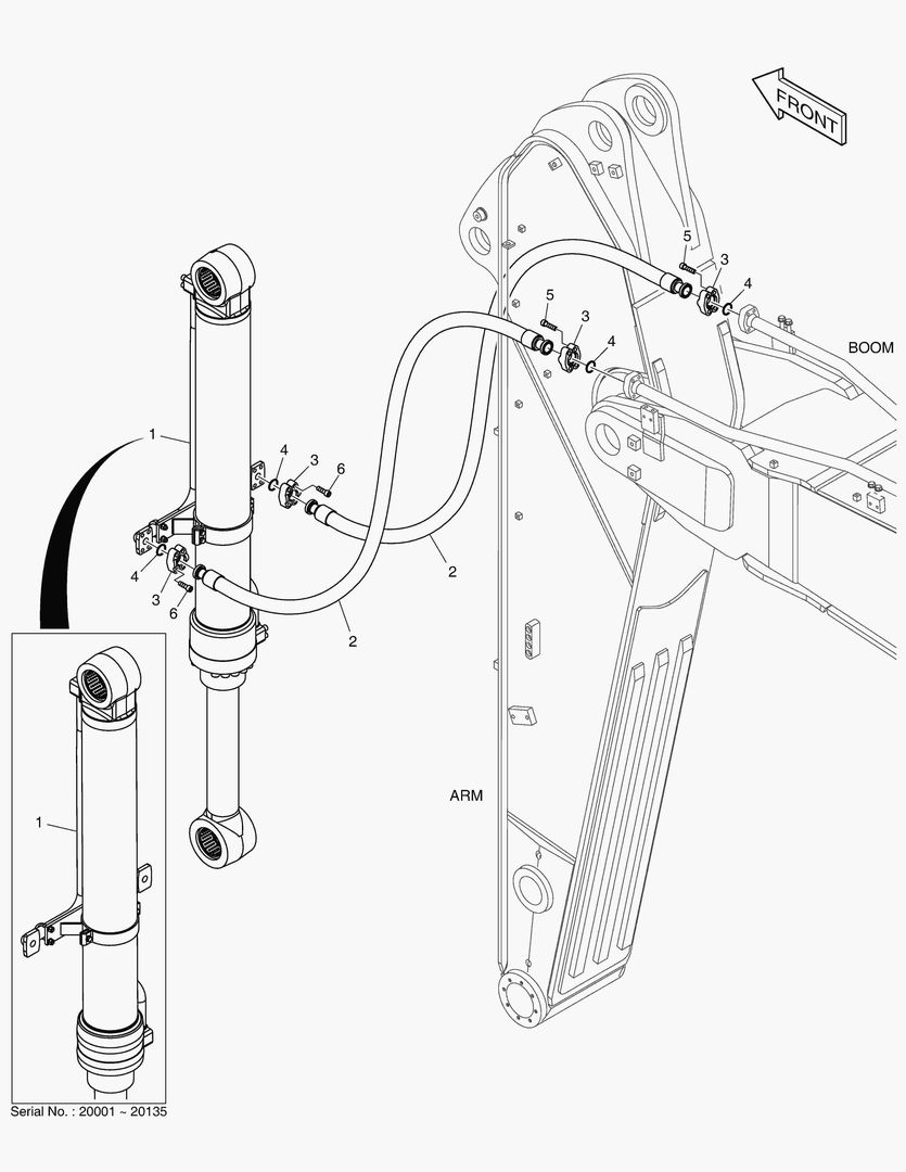 ГИДРОСИСТЕМА РУКОЯТИ - РУКОЯТЬ 2.9 м