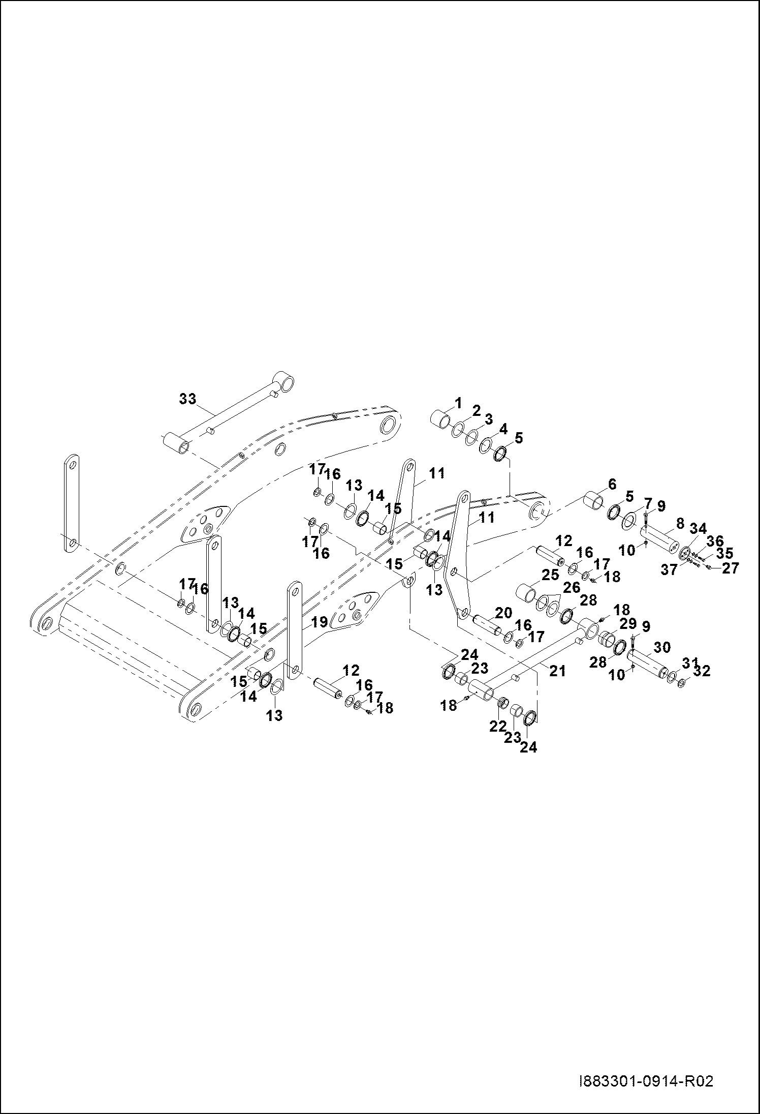 Схема СТРЕЛА И СОЕДИНЕНИЕ РЫЧАГА