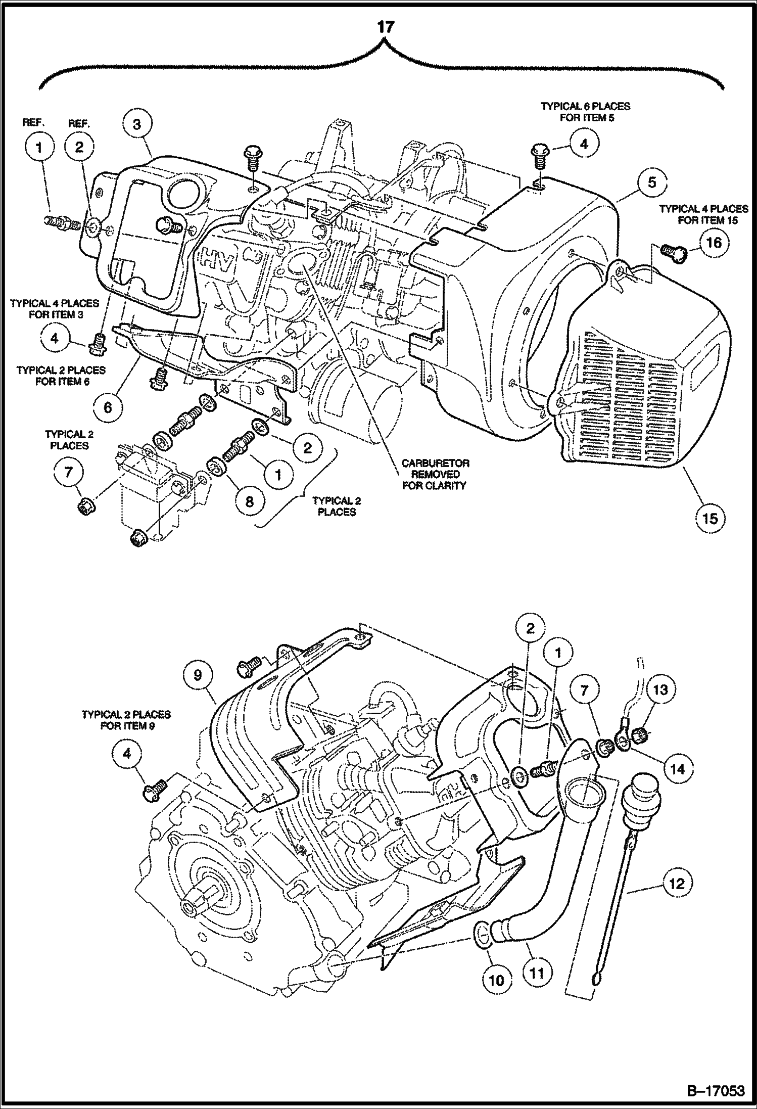КОЖУХИ И КРОНШТЕЙНЫ (FE400 ДВИГАТЕЛЬ)