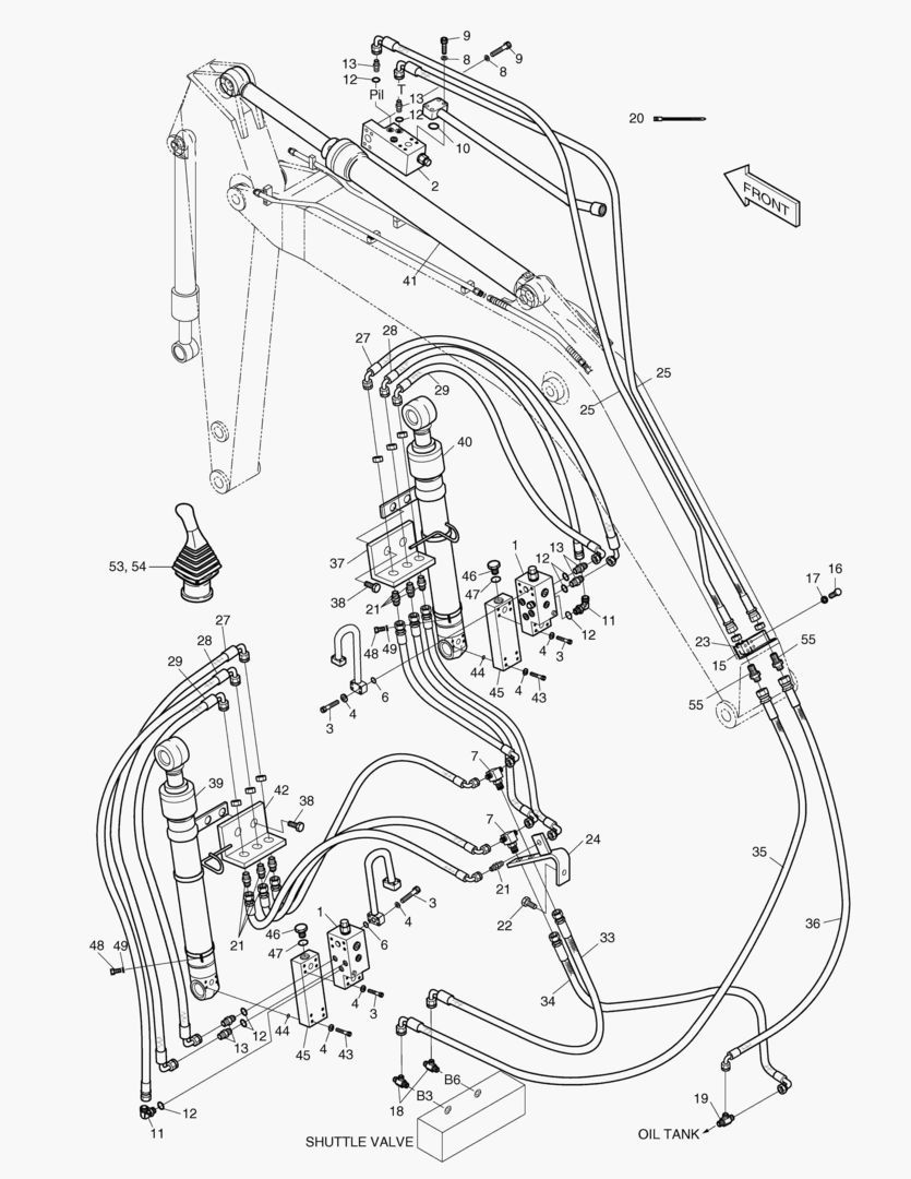 5680 LOCK VALVE PIPING-7.1m BOOM [298~]